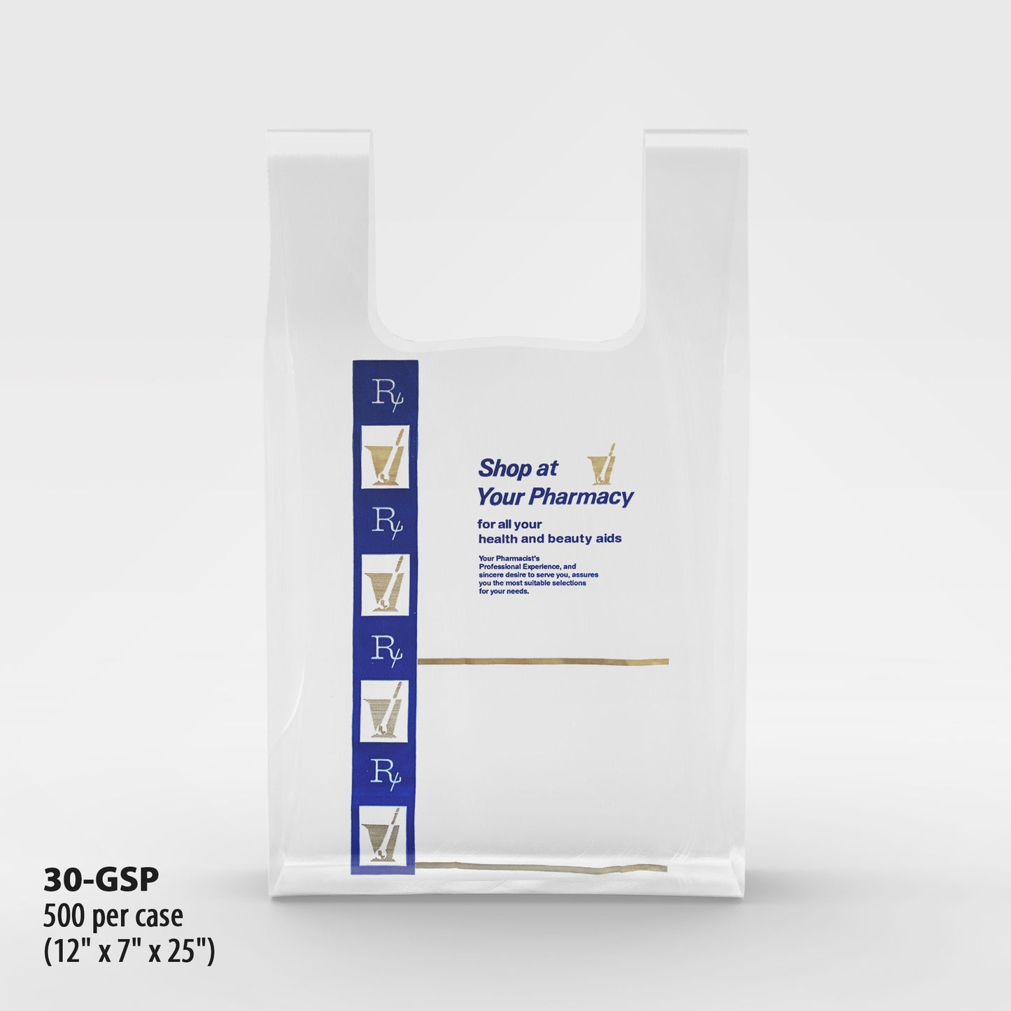 Pharmacy Bags - Plastic GS Design