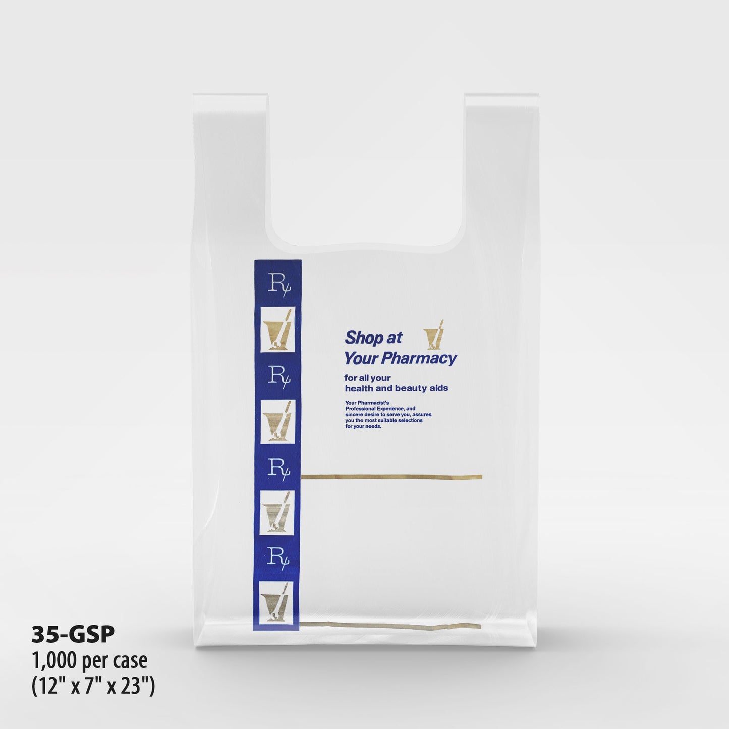 Pharmacy Bags - Plastic GS Design