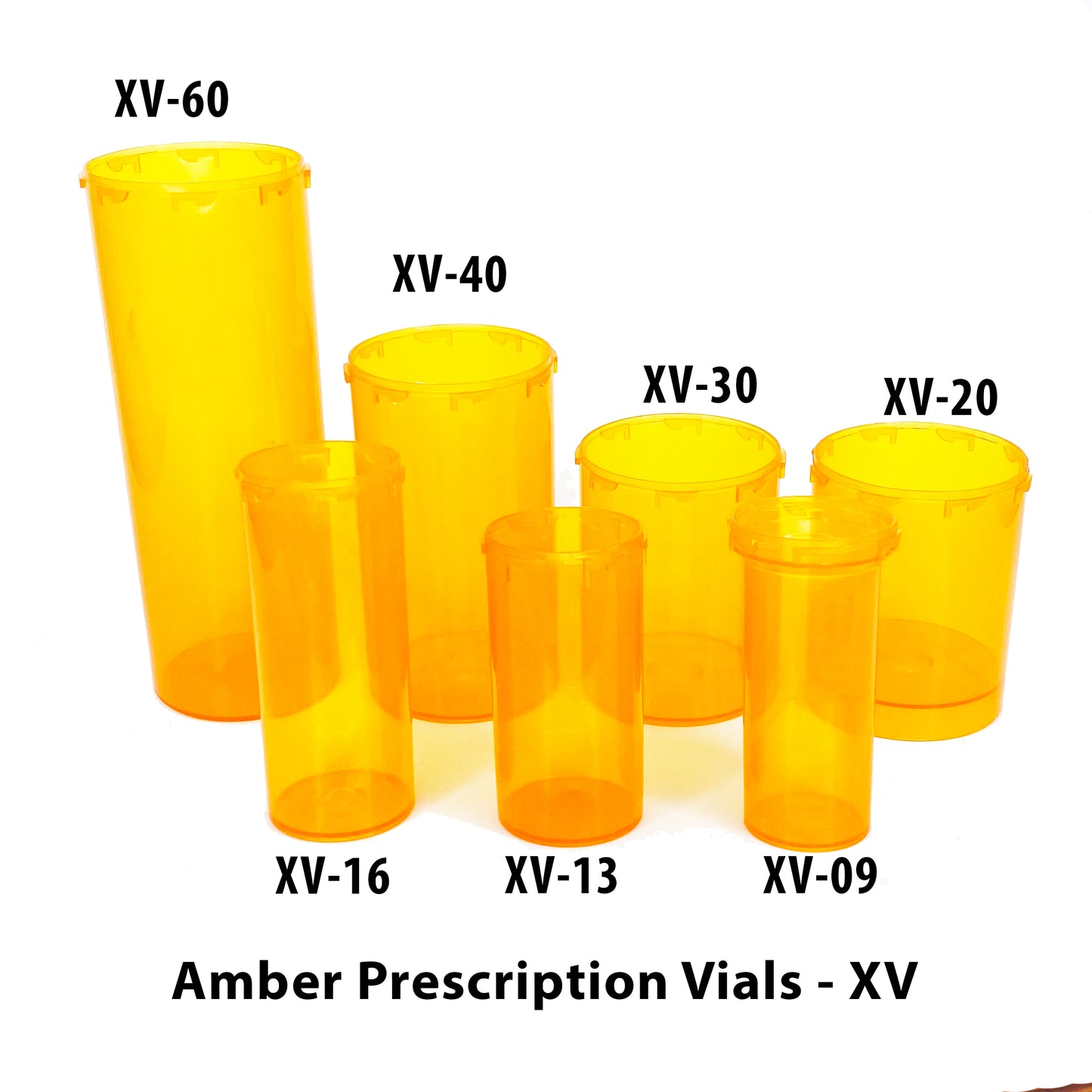 Amber Prescription Vials (XV)