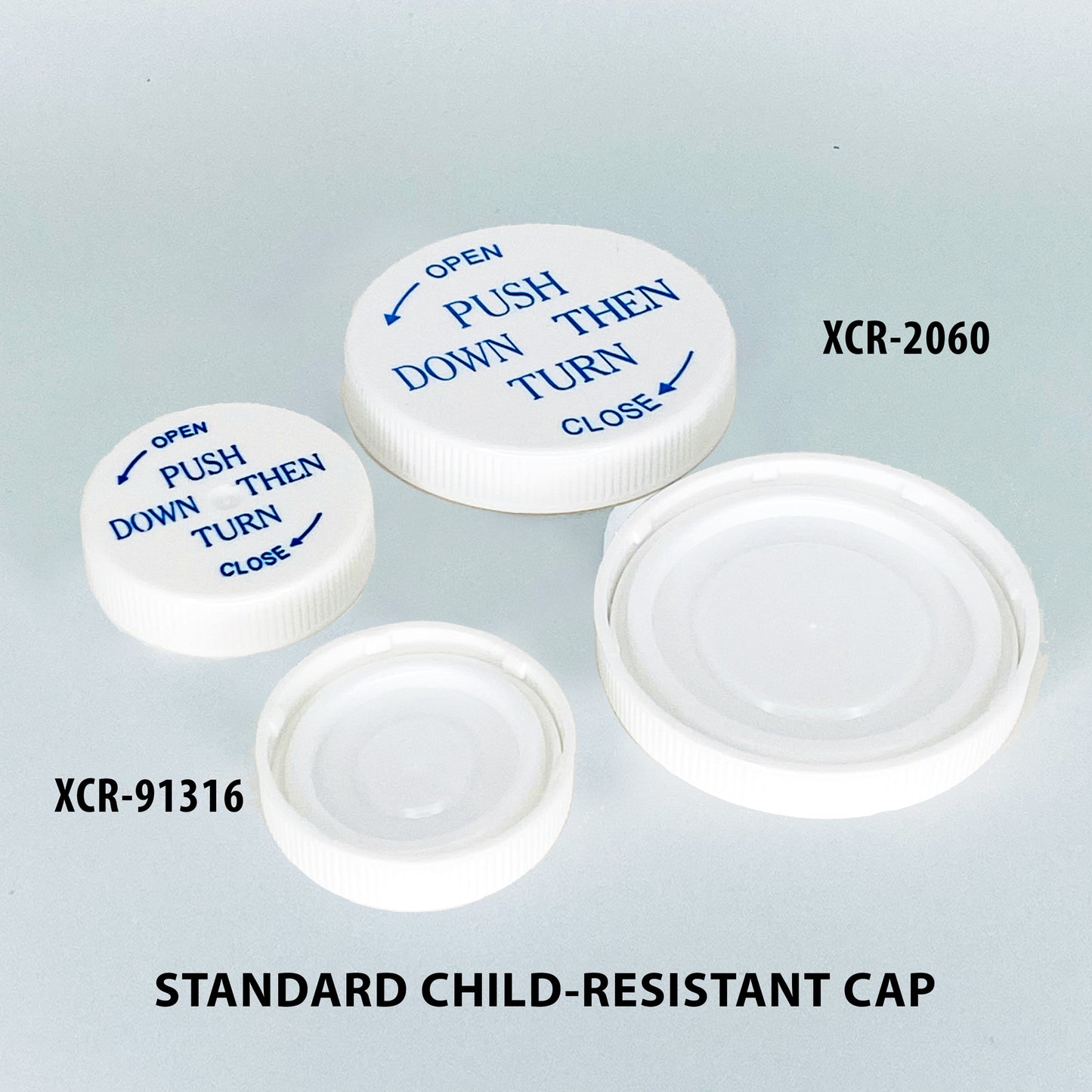 Standard Child-Resistant Caps (XCR)