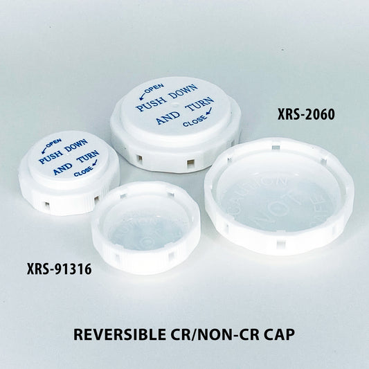 Reversible Child-Resistant/Non-Child-Resistant Caps (XRS)