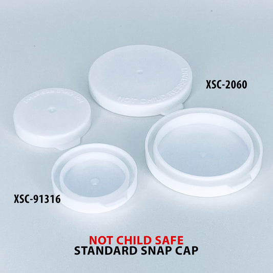 Standard Non-Child-Resistant Snap Cap (XSC)